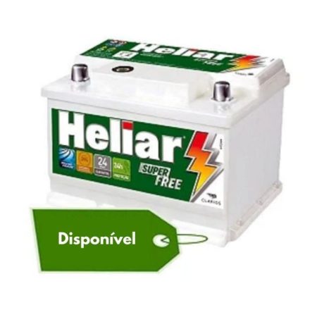 Bateria Heliar 60Ah SUper Free - HF60HD (Cx.Alta).