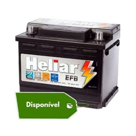 Bateria Heliar EFB 60Ah - HFB60HD - Para Carro C Start-Stop